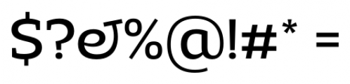 Adria Slab UprightItalic Regular Font OTHER CHARS