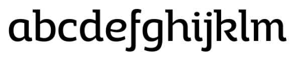 Adria Slab UprightItalic Regular Font LOWERCASE