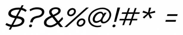 Adrianna Extended Italic Font OTHER CHARS