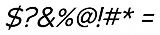 Adrianna Italic Font OTHER CHARS