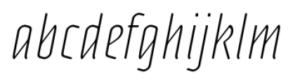Adso Ultra Light Italic Font LOWERCASE