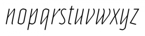 Adso Ultra Light Italic Font LOWERCASE