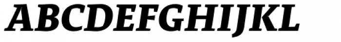 Adagio Serif Black italic Font UPPERCASE