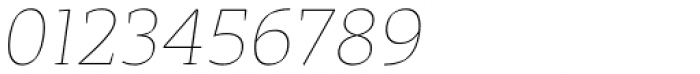 Adagio Serif ExtraLight italic Font OTHER CHARS