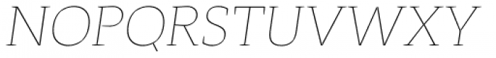 Adagio Serif ExtraLight italic Font UPPERCASE