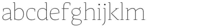 Adagio Serif ExtraLight Font LOWERCASE