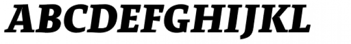 Adagio Serif Heavy italic Font UPPERCASE