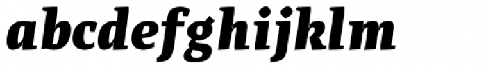 Adagio Serif Heavy italic Font LOWERCASE