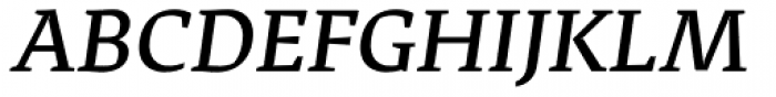 Adagio Serif Medium italic Font UPPERCASE