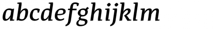 Adagio Serif Medium italic Font LOWERCASE