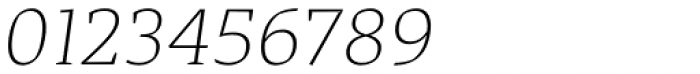 Adagio Serif Thin italic Font OTHER CHARS