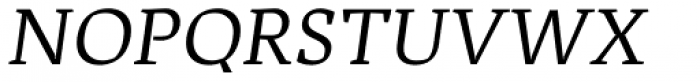 Adagio Serif italic Font UPPERCASE