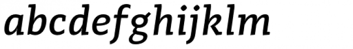 Adagio Slab Medium italic Font LOWERCASE