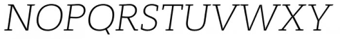 Adagio Slab Thin italic Font UPPERCASE