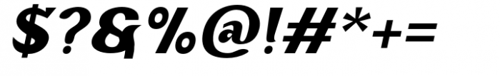 Adahi Extra Bold Slanted Font OTHER CHARS