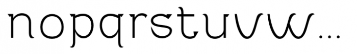 Adahi Thin Font LOWERCASE