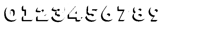 Adair 3 D Font OTHER CHARS