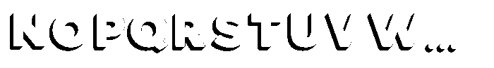 Adair 3 D Font LOWERCASE