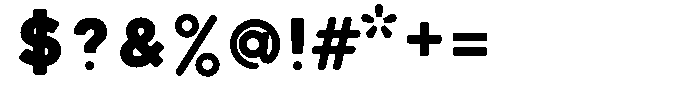 Adair Chunky Font OTHER CHARS