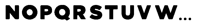 Adair Chunky Font LOWERCASE