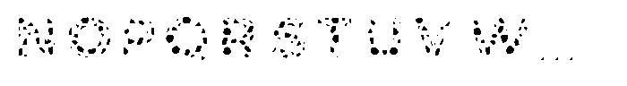 Adair Spotted Font UPPERCASE