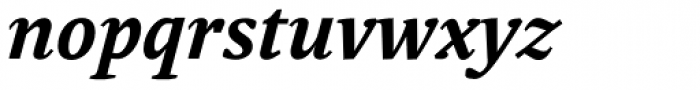 Adam Serif Bold Italic Font LOWERCASE
