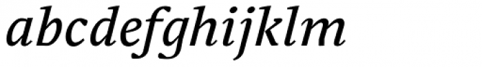 Adam Serif Italic Font LOWERCASE