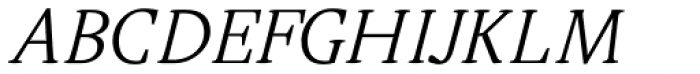 Adam Serif Thin Italic Font UPPERCASE