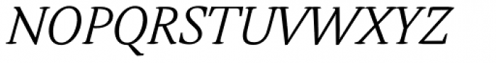 Adam Serif Thin Italic Font UPPERCASE
