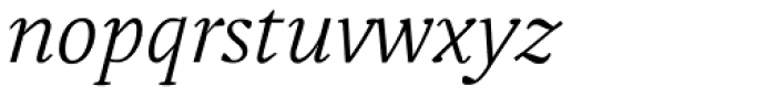Adam Serif Thin Italic Font LOWERCASE