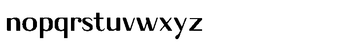 Adaptable Bold Sans Font LOWERCASE