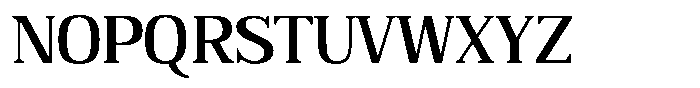 Adaptable Bold Serif Font UPPERCASE