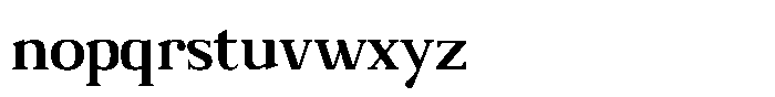 Adaptable Bold Serif Font LOWERCASE