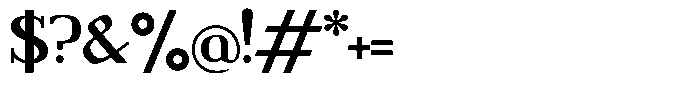 Adaptable Bold Slab Font OTHER CHARS