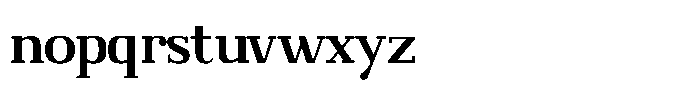 Adaptable Bold Slab Font LOWERCASE
