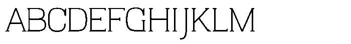 Adaptable Light Serif Font UPPERCASE