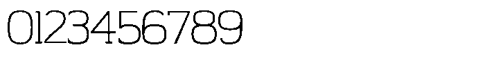 Adaptable Light Slab Font OTHER CHARS