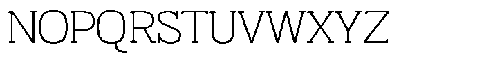 Adaptable Light Slab Font UPPERCASE