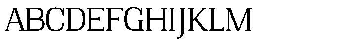 Adaptable Medium Serif Font UPPERCASE