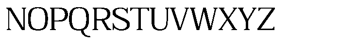 Adaptable Medium Serif Font UPPERCASE