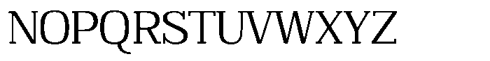 Adaptable Medium Slab Font UPPERCASE
