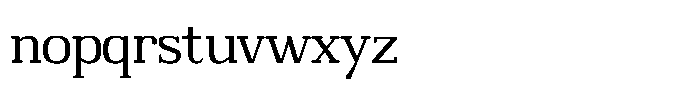 Adaptable Medium Slab Font LOWERCASE