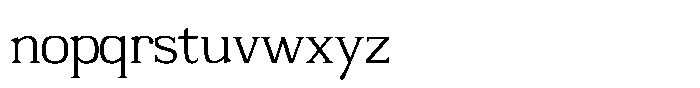 Adaptable Regular Serif Font LOWERCASE