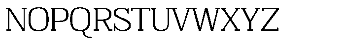 Adaptable Regular Slab Font UPPERCASE