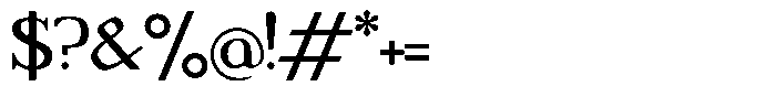 Adaptable Semibold Serif Font OTHER CHARS