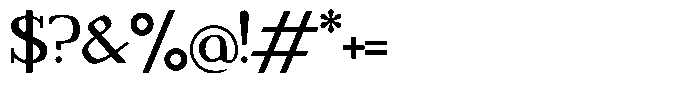 Adaptable Semibold Slab Font OTHER CHARS