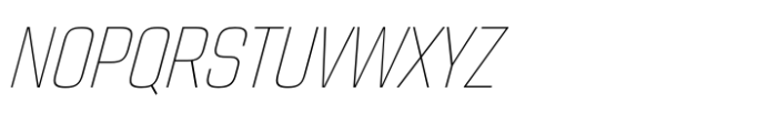 Address Sans Pro Thin Italic Font UPPERCASE