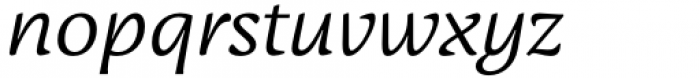 Adelbrook Book Italic Font LOWERCASE