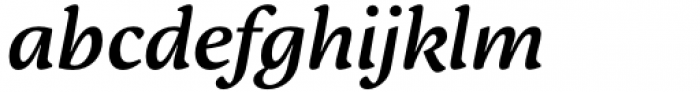 Adelbrook Medium Italic Font LOWERCASE
