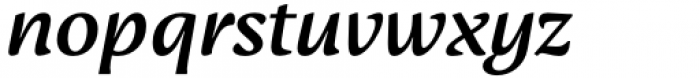 Adelbrook Medium Italic Font LOWERCASE